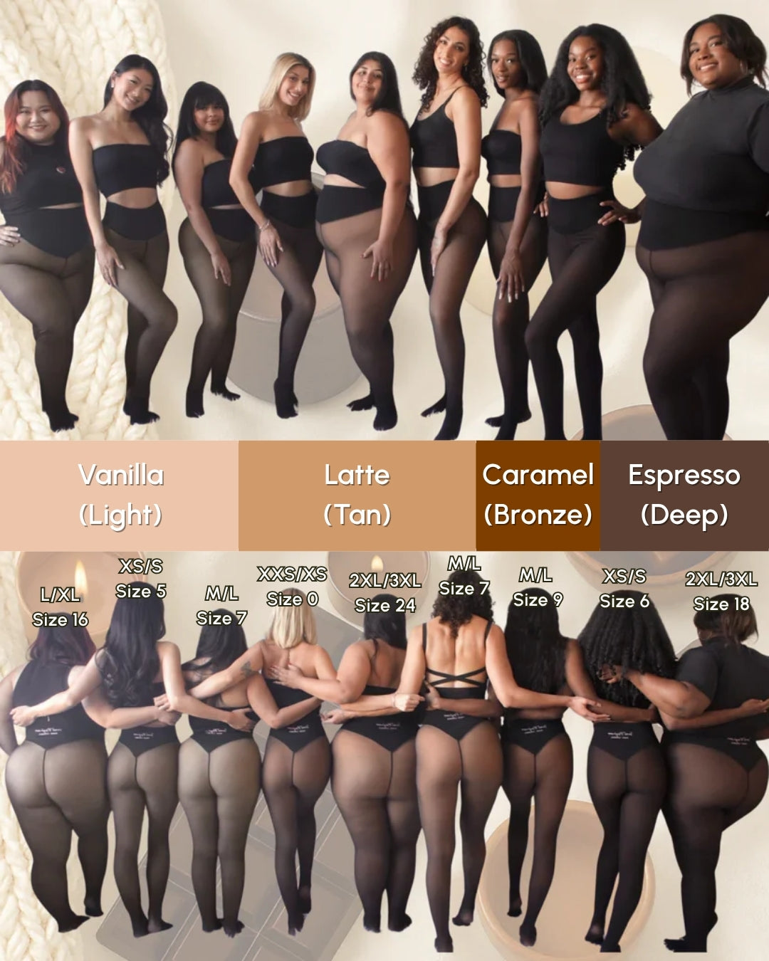 SnatchedFit™ One-Seam Sheer Fleece Leggings