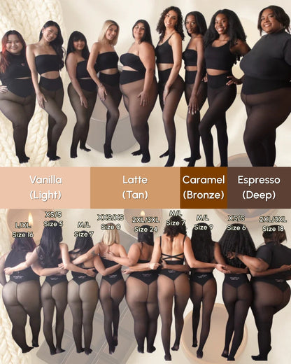 SnatchedFit™ One-Seam Sheer Fleece Leggings